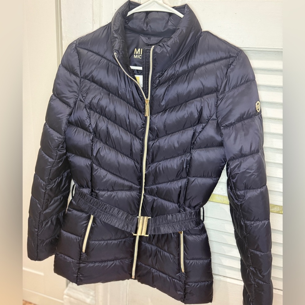 Michael Kors Women's navy Puffer Coat